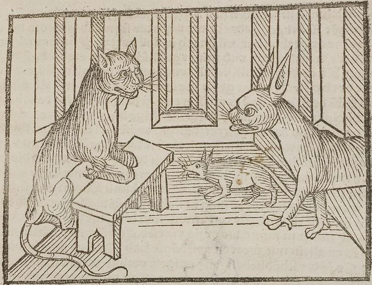 An illustration from Johann Lange ; Giovanni Boccaccio (Druck) ; Johannes Adelphus (Druck) ; Thomas Lirer (Druck) ; Johannes de Capua (Druck) ; Jacobus de Cessolis (Druck), leaf 529
