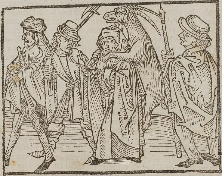 An illustration from Johann Lange ; Giovanni Boccaccio (Druck) ; Johannes Adelphus (Druck) ; Thomas Lirer (Druck) ; Johannes de Capua (Druck) ; Jacobus de Cessolis (Druck), leaf 531