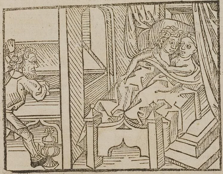 An illustration from Johann Lange ; Giovanni Boccaccio (Druck) ; Johannes Adelphus (Druck) ; Thomas Lirer (Druck) ; Johannes de Capua (Druck) ; Jacobus de Cessolis (Druck), leaf 533