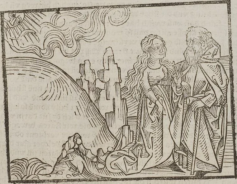 An illustration from Johann Lange ; Giovanni Boccaccio (Druck) ; Johannes Adelphus (Druck) ; Thomas Lirer (Druck) ; Johannes de Capua (Druck) ; Jacobus de Cessolis (Druck), leaf 539
