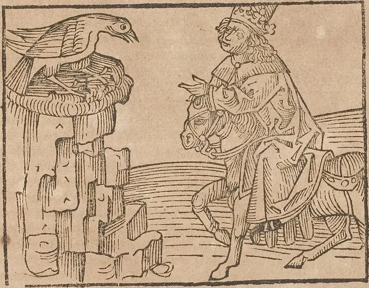 An illustration from Johann Lange ; Giovanni Boccaccio (Druck) ; Johannes Adelphus (Druck) ; Thomas Lirer (Druck) ; Johannes de Capua (Druck) ; Jacobus de Cessolis (Druck), leaf 567