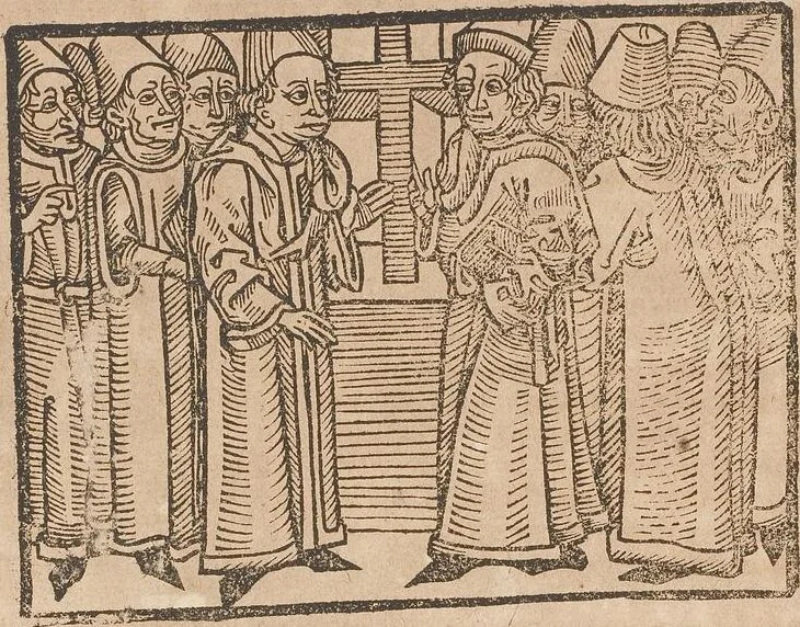 An illustration from Johann Lange ; Giovanni Boccaccio (Druck) ; Johannes Adelphus (Druck) ; Thomas Lirer (Druck) ; Johannes de Capua (Druck) ; Jacobus de Cessolis (Druck), leaf 570