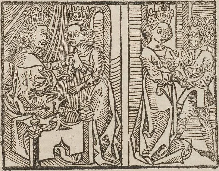 An illustration from Johann Lange ; Giovanni Boccaccio (Druck) ; Johannes Adelphus (Druck) ; Thomas Lirer (Druck) ; Johannes de Capua (Druck) ; Jacobus de Cessolis (Druck), leaf 573