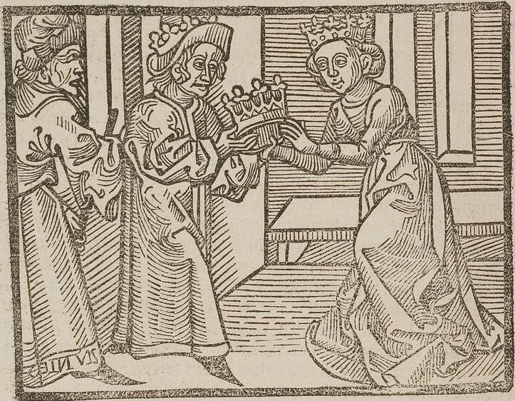 An illustration from Johann Lange ; Giovanni Boccaccio (Druck) ; Johannes Adelphus (Druck) ; Thomas Lirer (Druck) ; Johannes de Capua (Druck) ; Jacobus de Cessolis (Druck), leaf 578