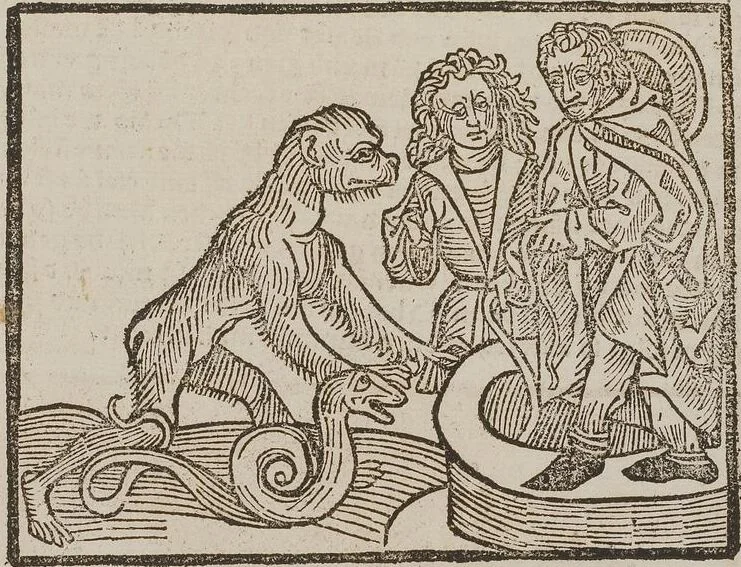 An illustration from Johann Lange ; Giovanni Boccaccio (Druck) ; Johannes Adelphus (Druck) ; Thomas Lirer (Druck) ; Johannes de Capua (Druck) ; Jacobus de Cessolis (Druck), leaf 603