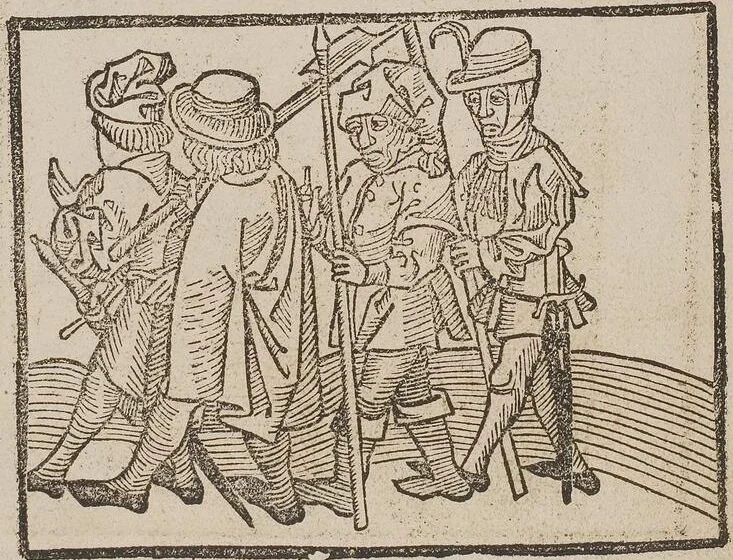 An illustration from Johann Lange ; Giovanni Boccaccio (Druck) ; Johannes Adelphus (Druck) ; Thomas Lirer (Druck) ; Johannes de Capua (Druck) ; Jacobus de Cessolis (Druck), leaf 606
