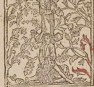 An illustration from Johann Lange ; Giovanni Boccaccio (Druck) ; Johannes Adelphus (Druck) ; Thomas Lirer (Druck) ; Johannes de Capua (Druck) ; Jacobus de Cessolis (Druck), leaf 627