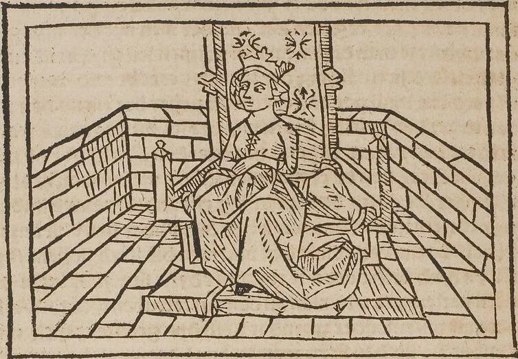 An illustration from Johann Lange ; Giovanni Boccaccio (Druck) ; Johannes Adelphus (Druck) ; Thomas Lirer (Druck) ; Johannes de Capua (Druck) ; Jacobus de Cessolis (Druck), leaf 638