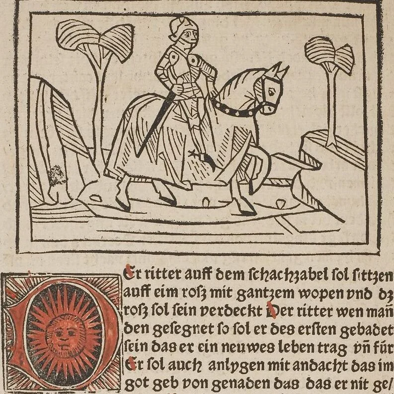 An illustration from Johann Lange ; Giovanni Boccaccio (Druck) ; Johannes Adelphus (Druck) ; Thomas Lirer (Druck) ; Johannes de Capua (Druck) ; Jacobus de Cessolis (Druck), leaf 648