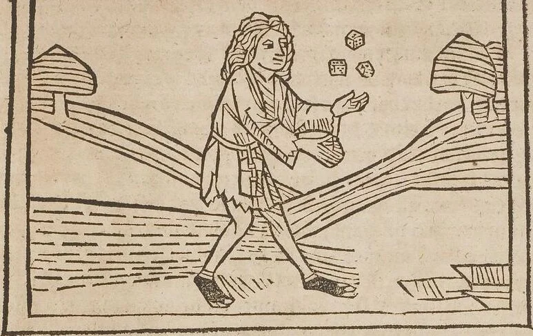 An illustration from Johann Lange ; Giovanni Boccaccio (Druck) ; Johannes Adelphus (Druck) ; Thomas Lirer (Druck) ; Johannes de Capua (Druck) ; Jacobus de Cessolis (Druck), leaf 689