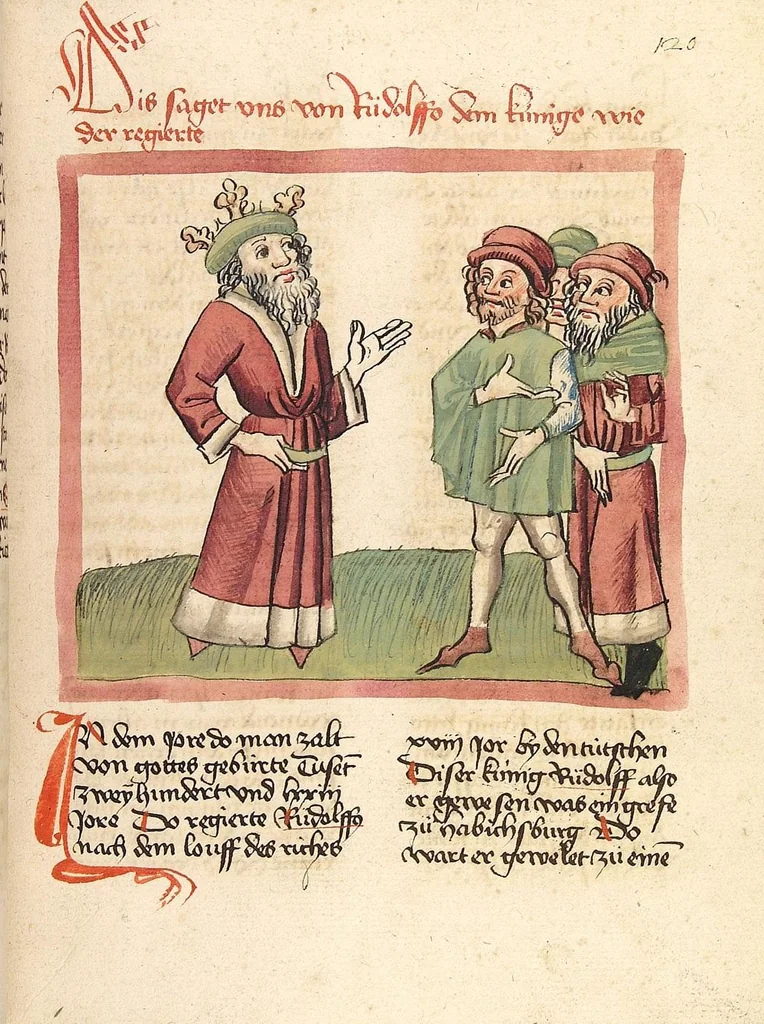 An illustration from Chronicon pontificum et imperatorum, deutsch, 1460, leaf 229