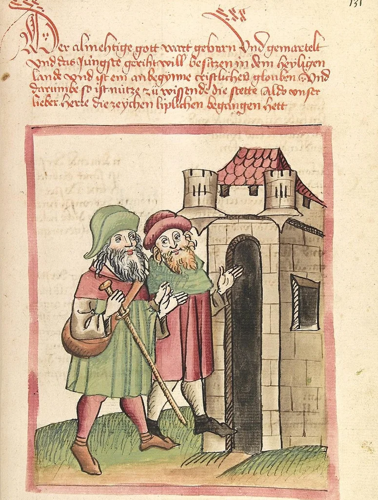 An illustration from Chronicon pontificum et imperatorum, deutsch, 1460, leaf 253