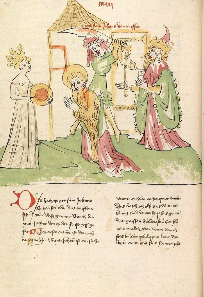 An illustration from "Elsässische Legenda Aurea", 1419, leaf 194
