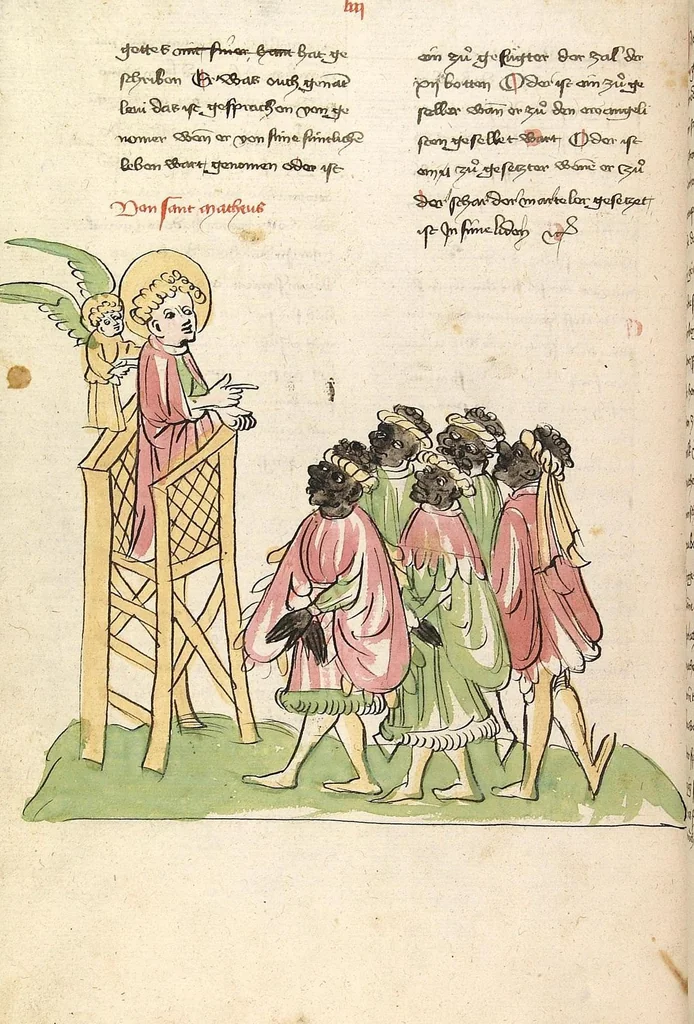 An illustration from "Elsässische Legenda Aurea", 1419, leaf 256