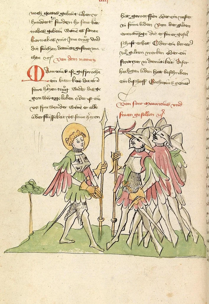 An illustration from "Elsässische Legenda Aurea", 1419, leaf 262