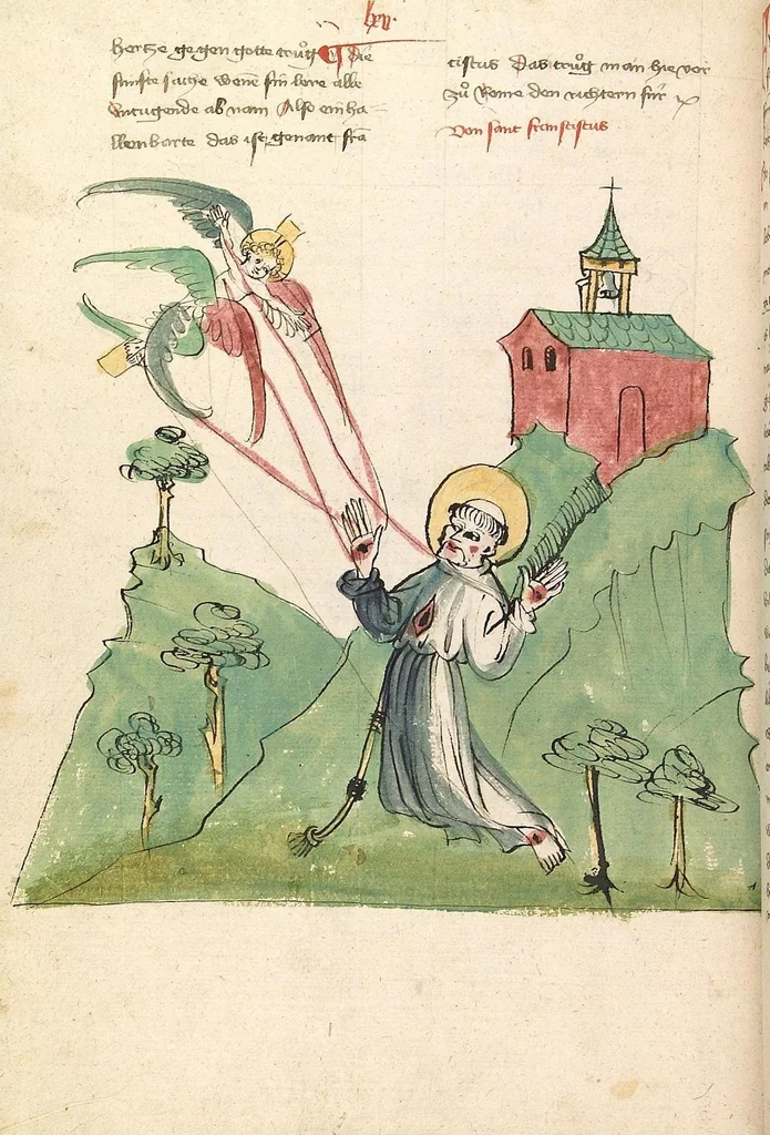 An illustration from "Elsässische Legenda Aurea", 1419, leaf 312