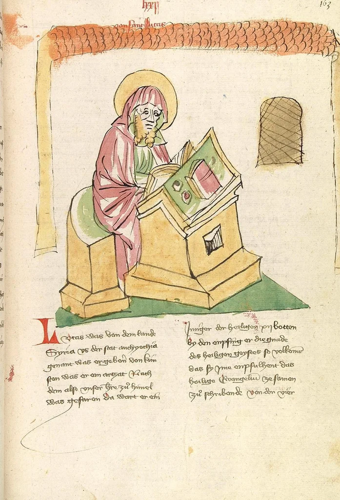 An illustration from "Elsässische Legenda Aurea", 1419, leaf 341