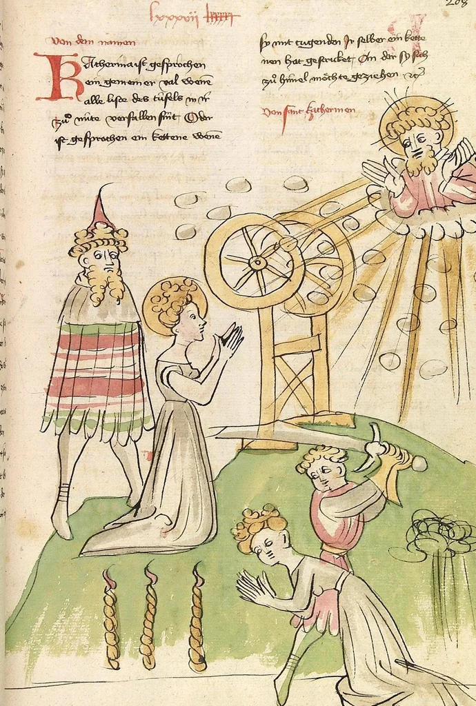 An illustration from "Elsässische Legenda Aurea", 1419, leaf 431