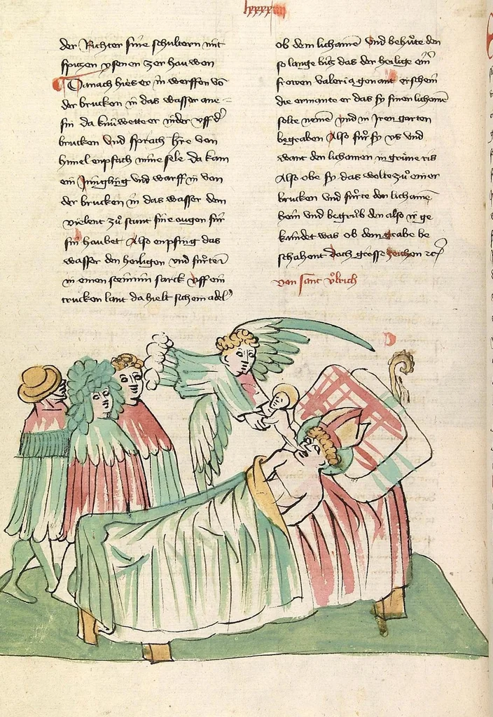 An illustration from "Elsässische Legenda Aurea", 1419, leaf 460