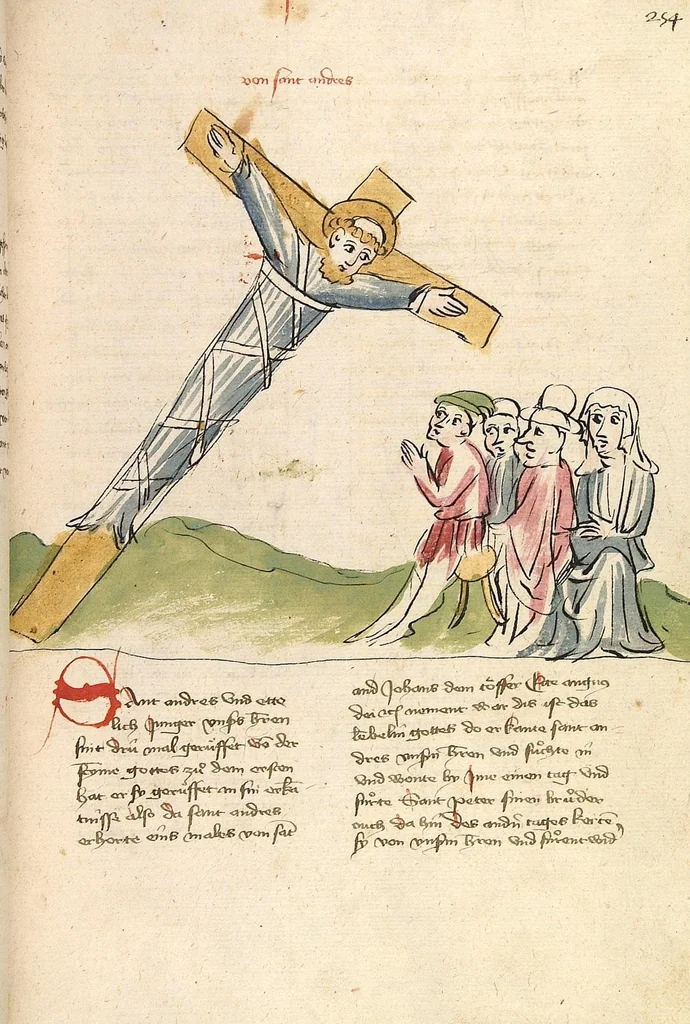An illustration from "Elsässische Legenda Aurea", 1419, leaf 531