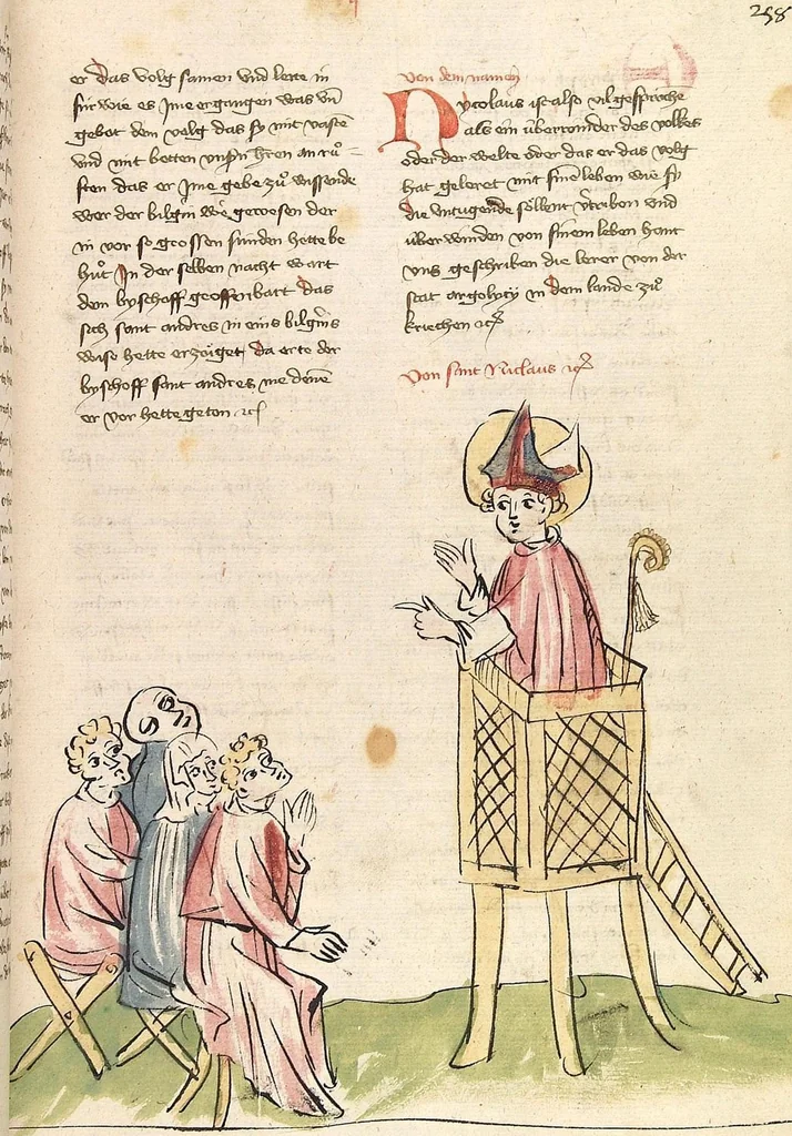 An illustration from "Elsässische Legenda Aurea", 1419, leaf 539