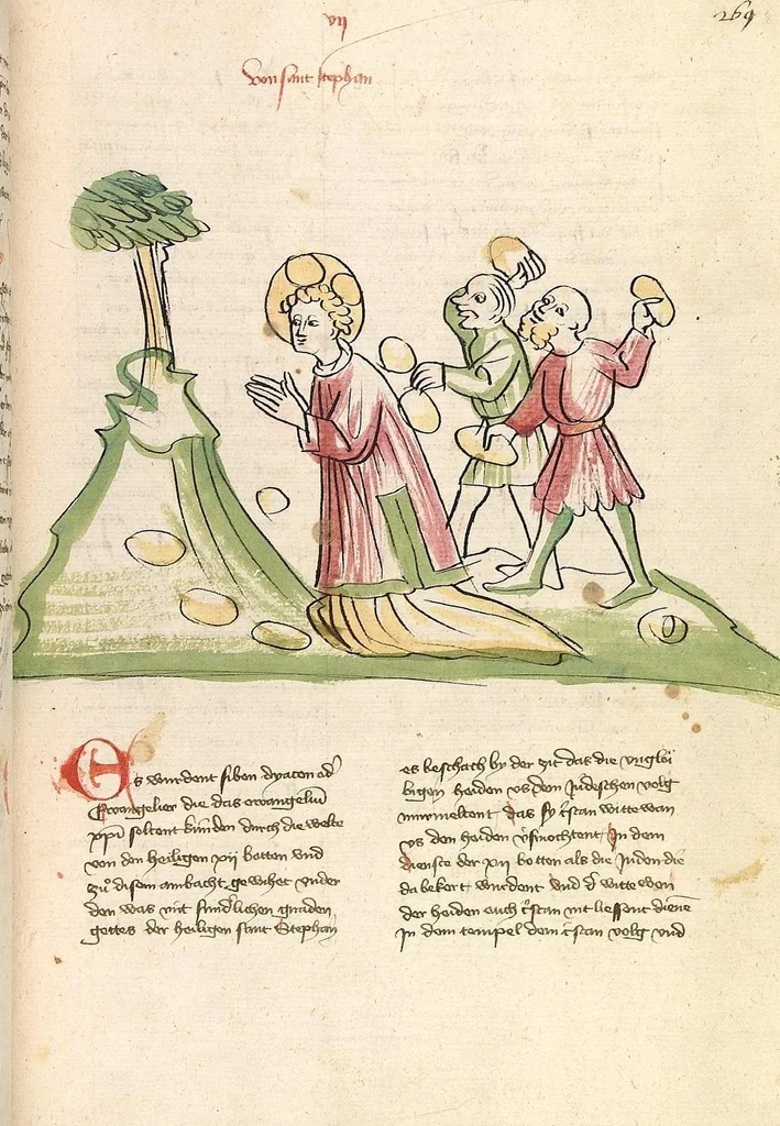 An illustration from "Elsässische Legenda Aurea", 1419, leaf 561