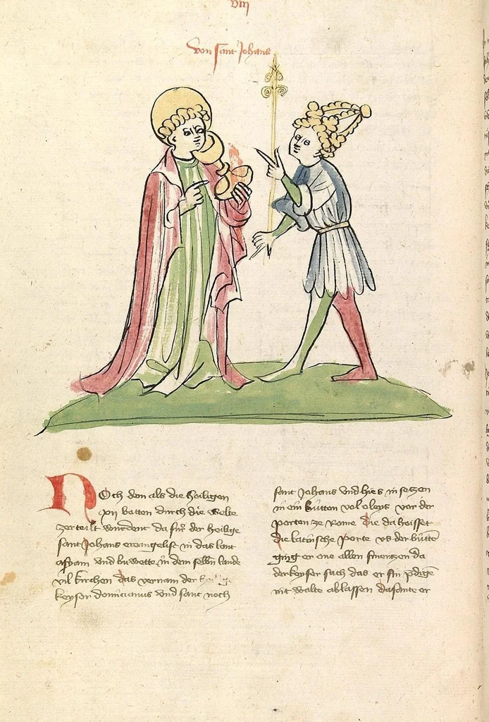 An illustration from "Elsässische Legenda Aurea", 1419, leaf 564