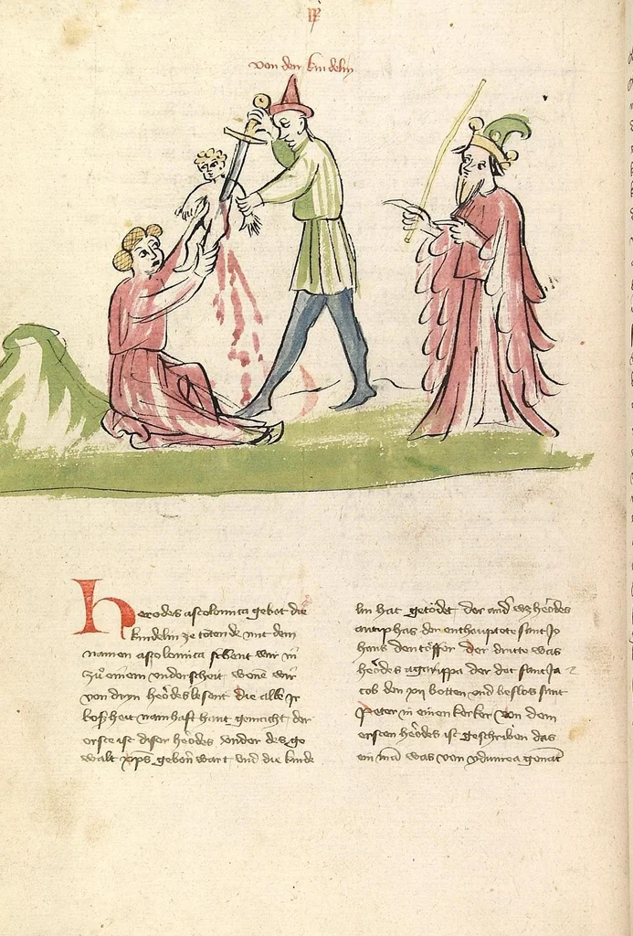 An illustration from "Elsässische Legenda Aurea", 1419, leaf 568