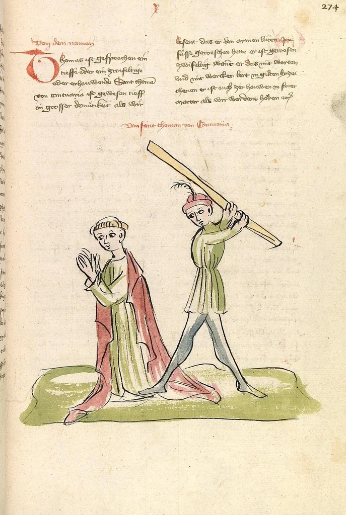 An illustration from "Elsässische Legenda Aurea", 1419, leaf 571