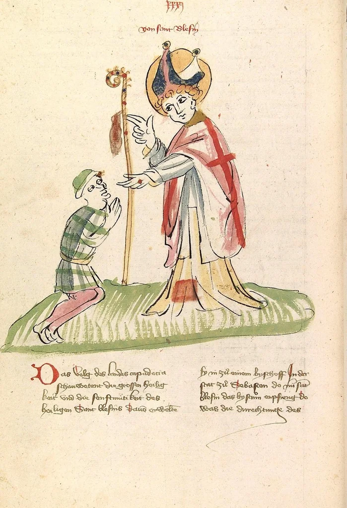 An illustration from "Elsässische Legenda Aurea", 1419, leaf 656