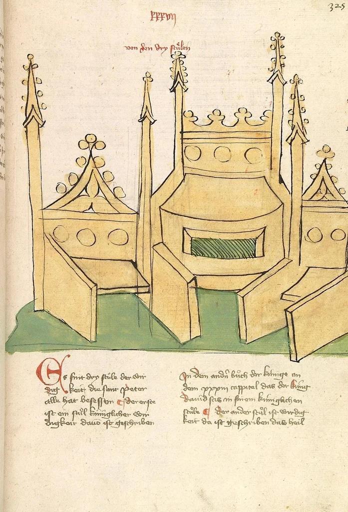 An illustration from "Elsässische Legenda Aurea", 1419, leaf 673