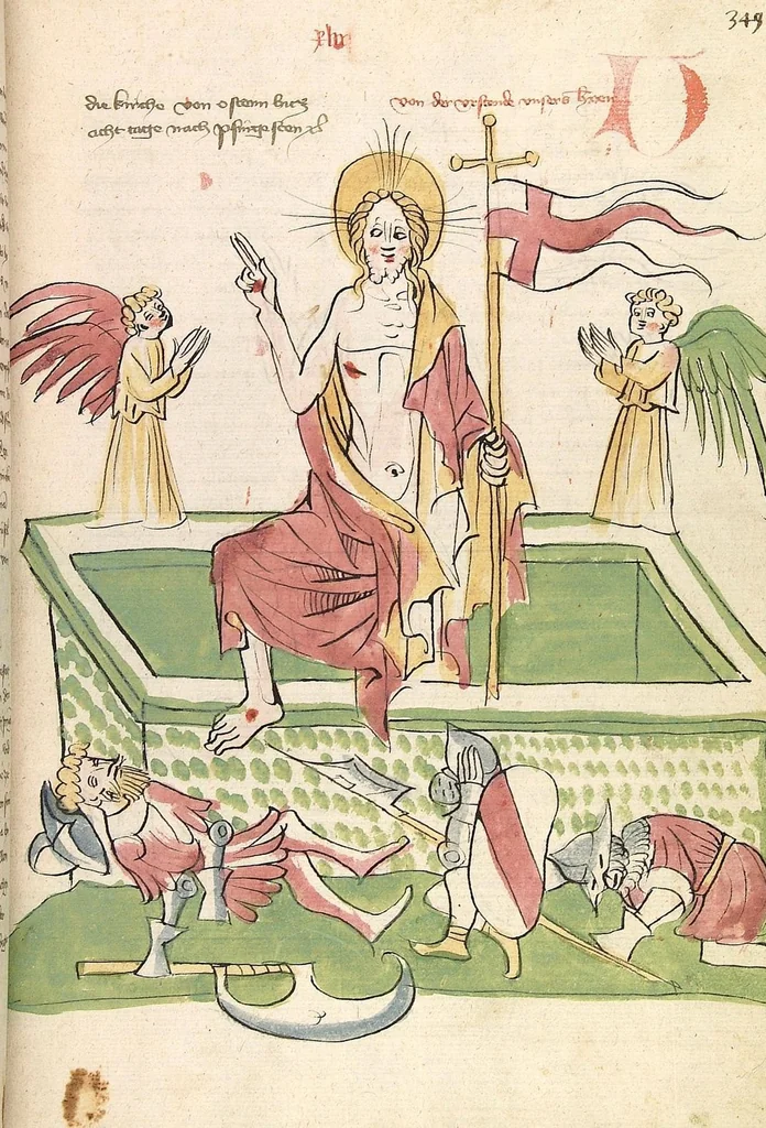 An illustration from "Elsässische Legenda Aurea", 1419, leaf 721