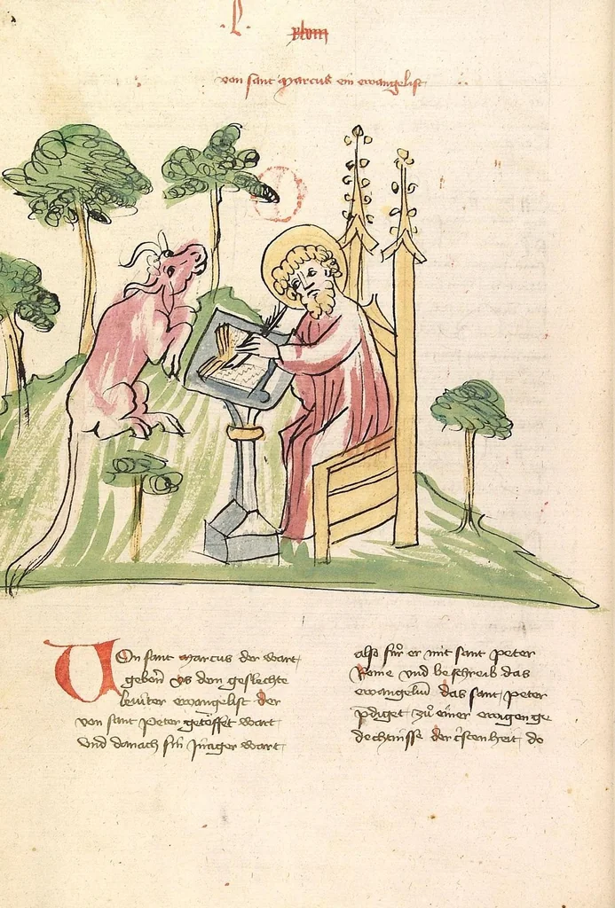 An illustration from "Elsässische Legenda Aurea", 1419, leaf 746