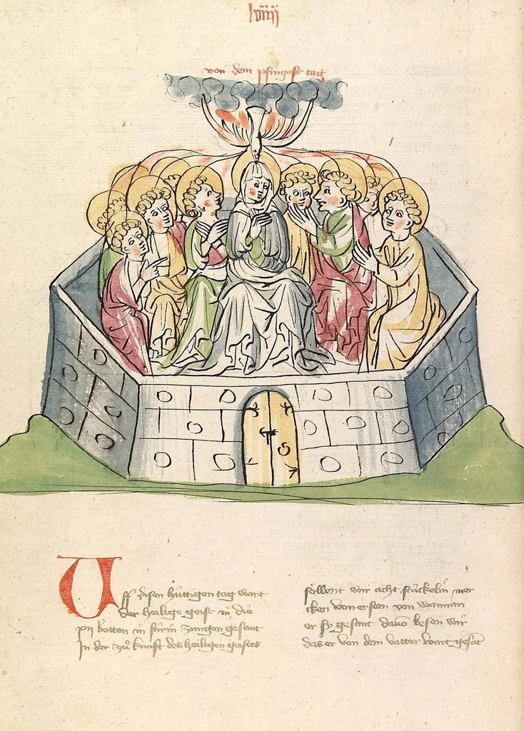 An illustration from "Elsässische Legenda Aurea", 1419, leaf 772