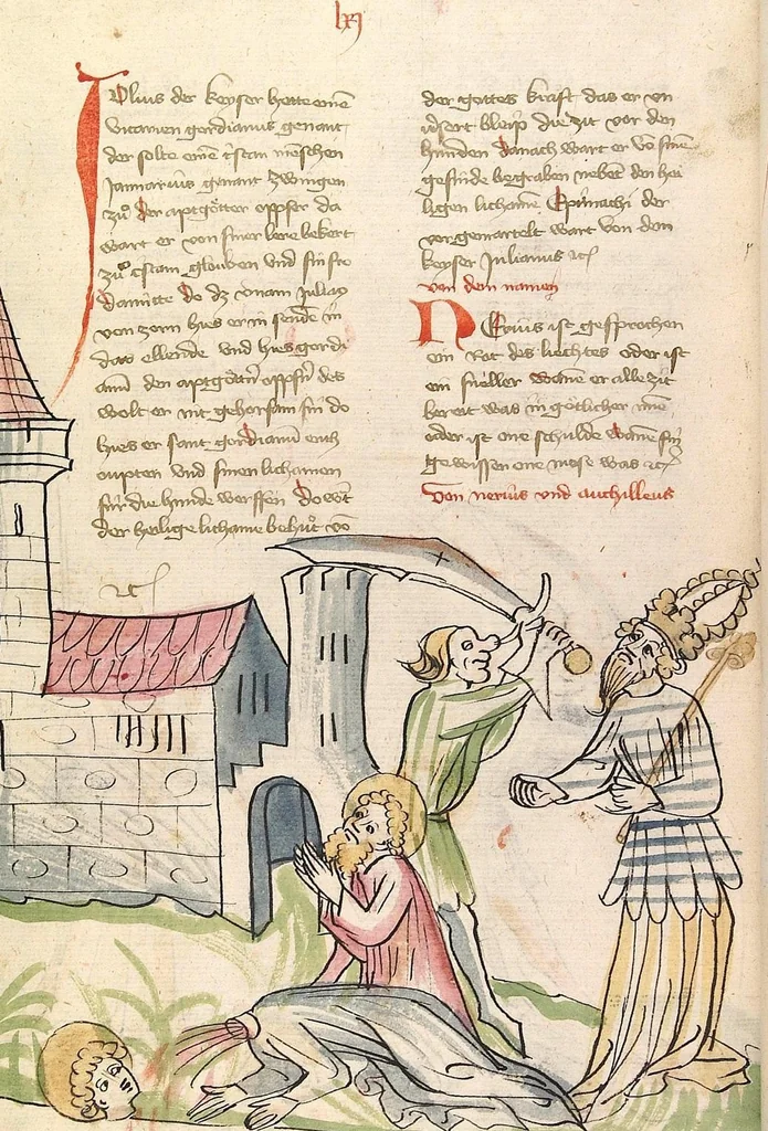 An illustration from "Elsässische Legenda Aurea", 1419, leaf 778