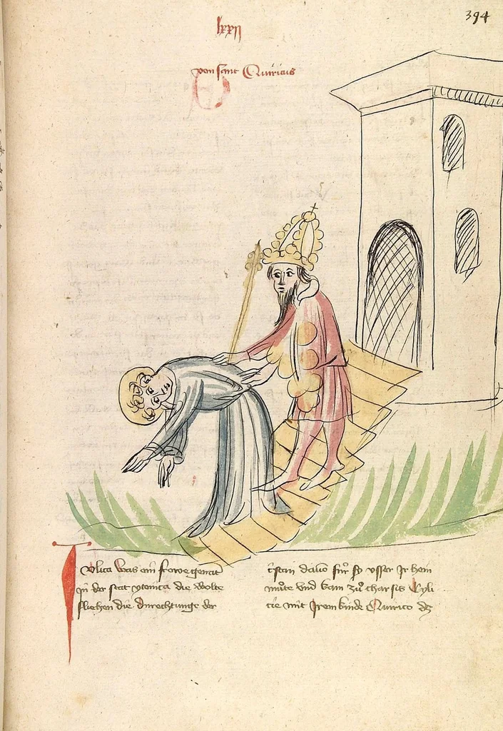 An illustration from "Elsässische Legenda Aurea", 1419, leaf 811