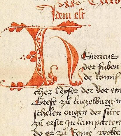 An illustration from Historia septem sapientum, dt. ; Martinus Oppaviensis: Chronicon pontificum et imperatorum, dt., 1450, leaf 462