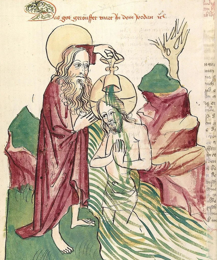 An illustration from Historia septem sapientum, dt. ; Martinus Oppaviensis: Chronicon pontificum et imperatorum, dt., 1450, leaf 478