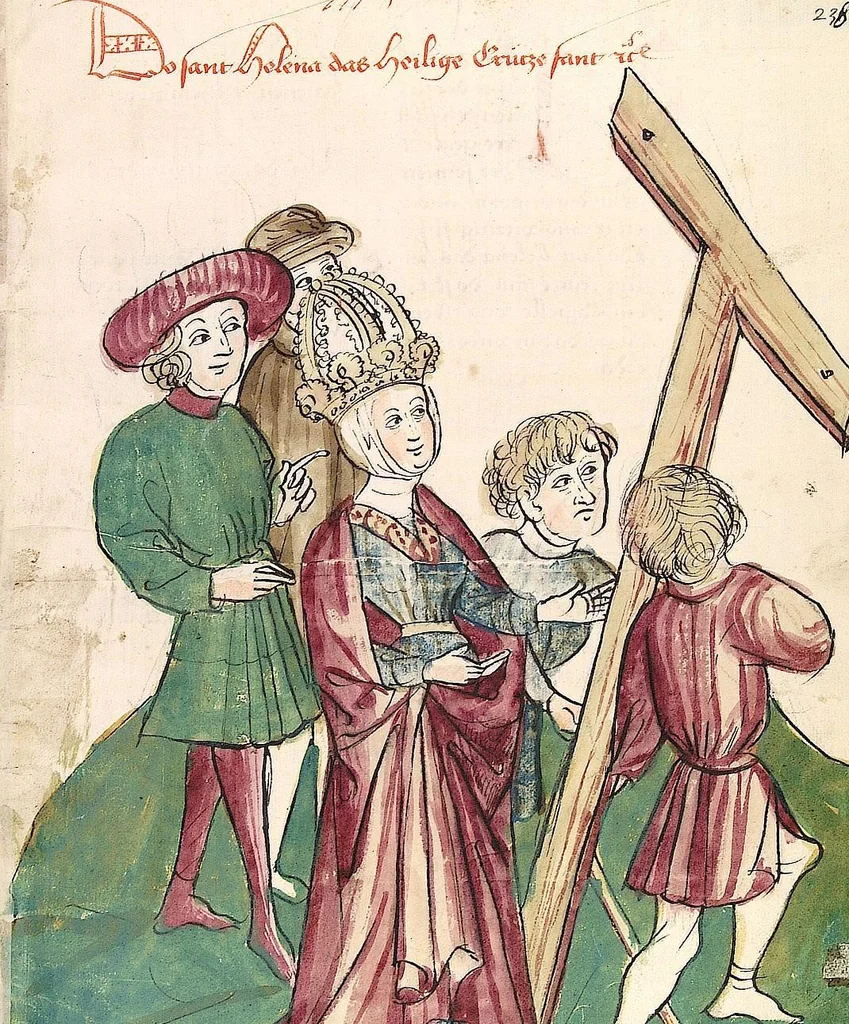 An illustration from Historia septem sapientum, dt. ; Martinus Oppaviensis: Chronicon pontificum et imperatorum, dt., 1450, leaf 489