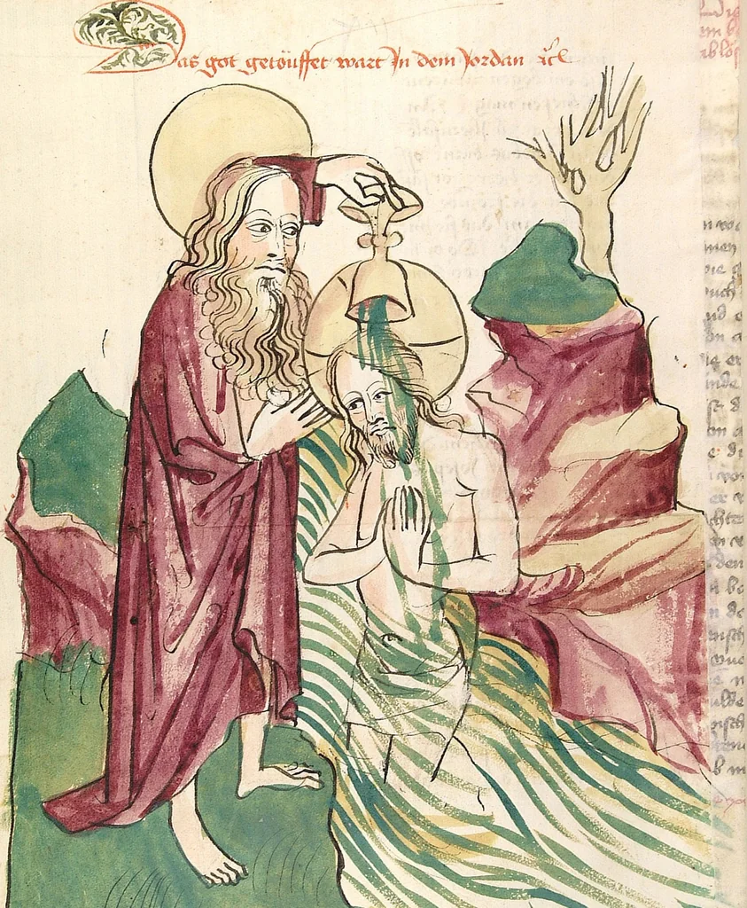 An illustration from Historia septem sapientum, dt. ; Martinus Oppaviensis: Chronicon pontificum et imperatorum, dt., 1450, leaf 478