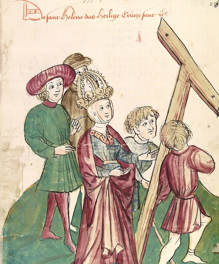 An illustration from Historia septem sapientum, dt. ; Martinus Oppaviensis: Chronicon pontificum et imperatorum, dt., 1450, leaf 489