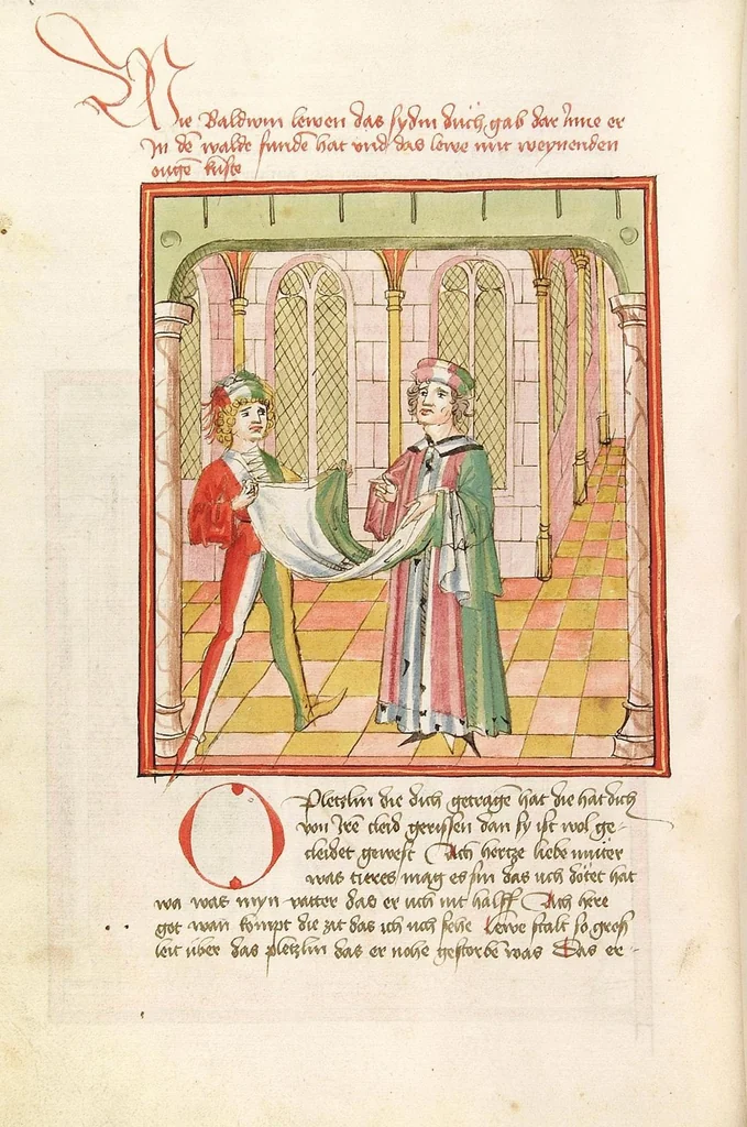 An illustration from Herpin, 1470, leaf 100