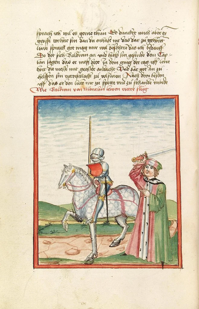 An illustration from Herpin, 1470, leaf 104