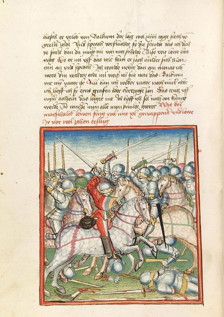 An illustration from Herpin, 1470, leaf 106