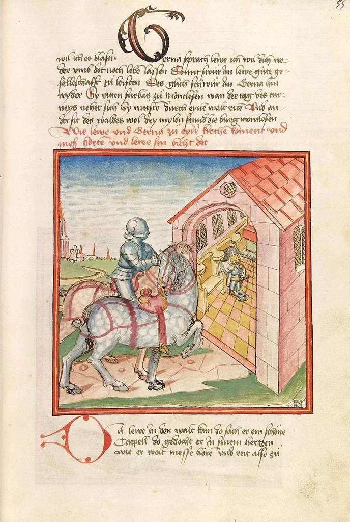 An illustration from Herpin, 1470, leaf 117