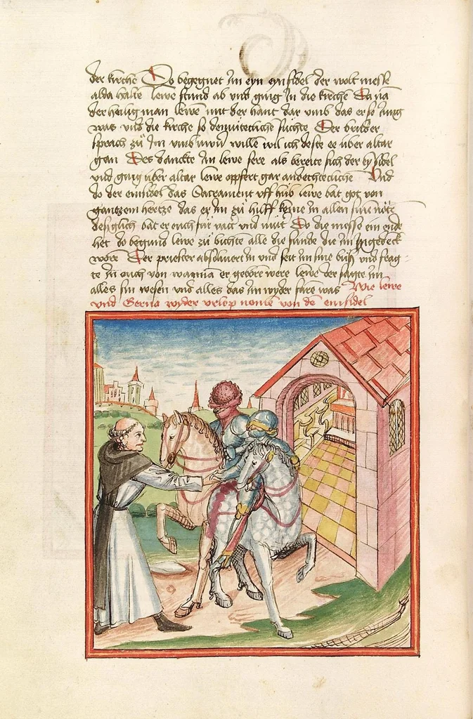 An illustration from Herpin, 1470, leaf 118