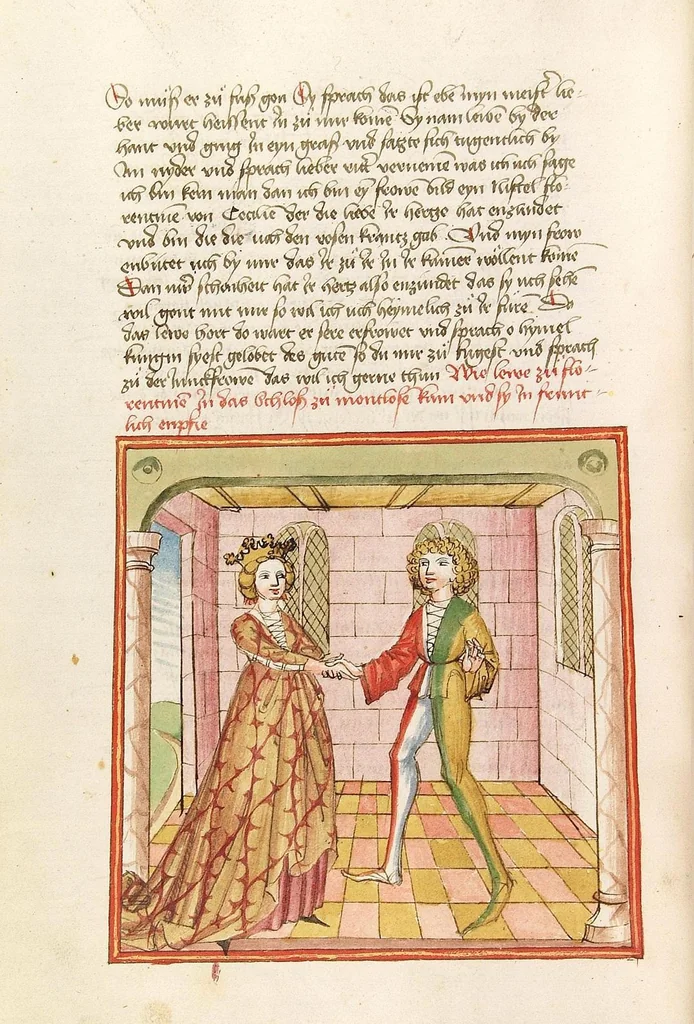 An illustration from Herpin, 1470, leaf 134
