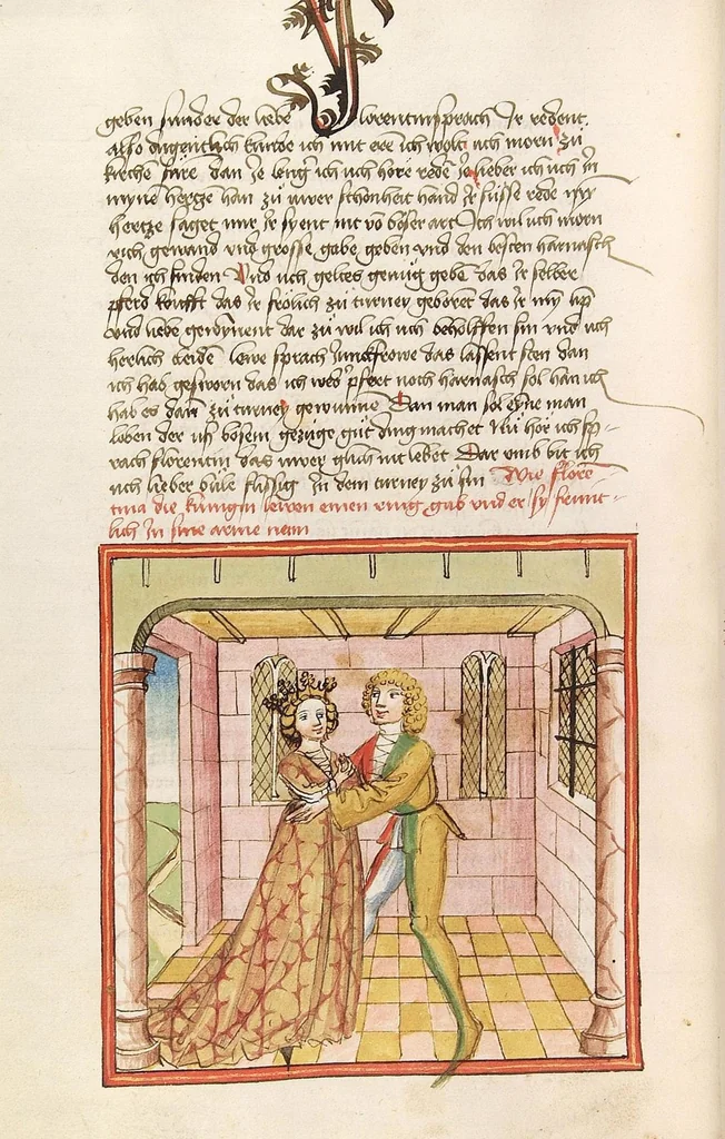 An illustration from Herpin, 1470, leaf 138