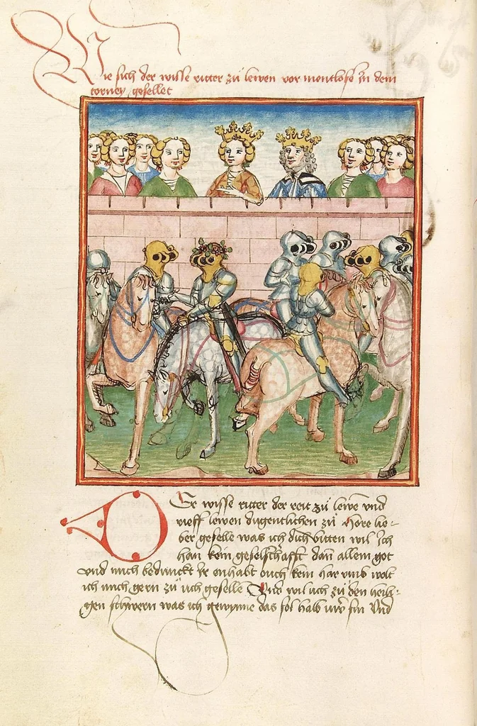 An illustration from Herpin, 1470, leaf 144