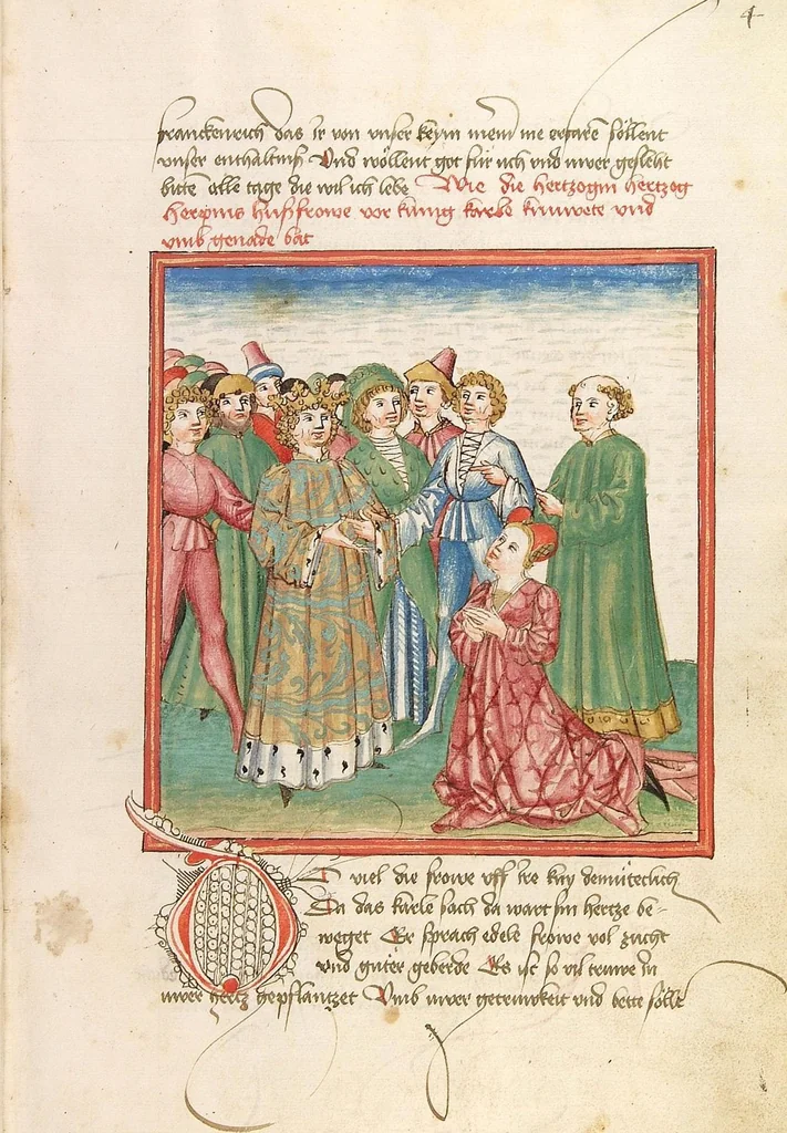An illustration from Herpin, 1470, leaf 15